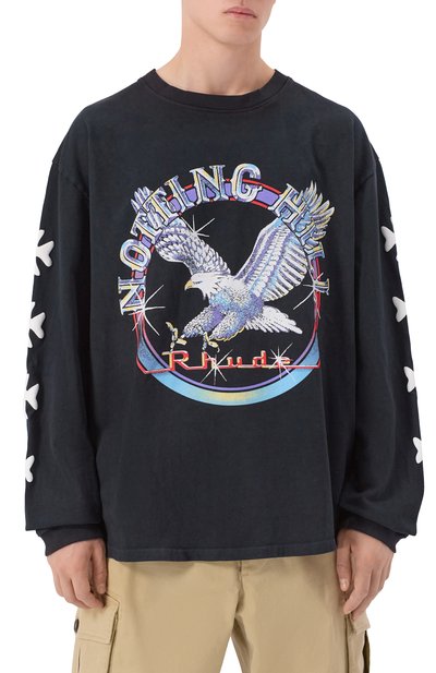 Хлопковый лонгслив RHUDE, арт. RHPF25TT14012, фото 3