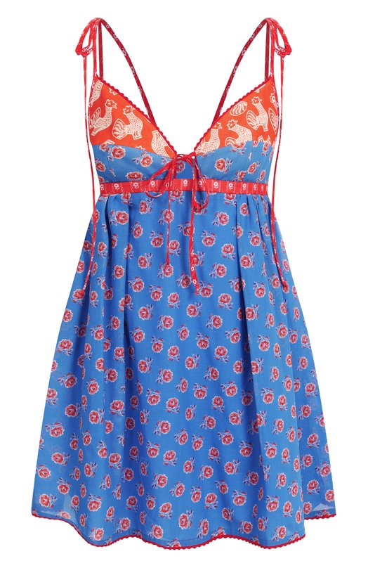 Хлопковое платье Ulyana Sergeenko ABC001SS24P1462Т24 Голубой ABC001SS24P1462Т24