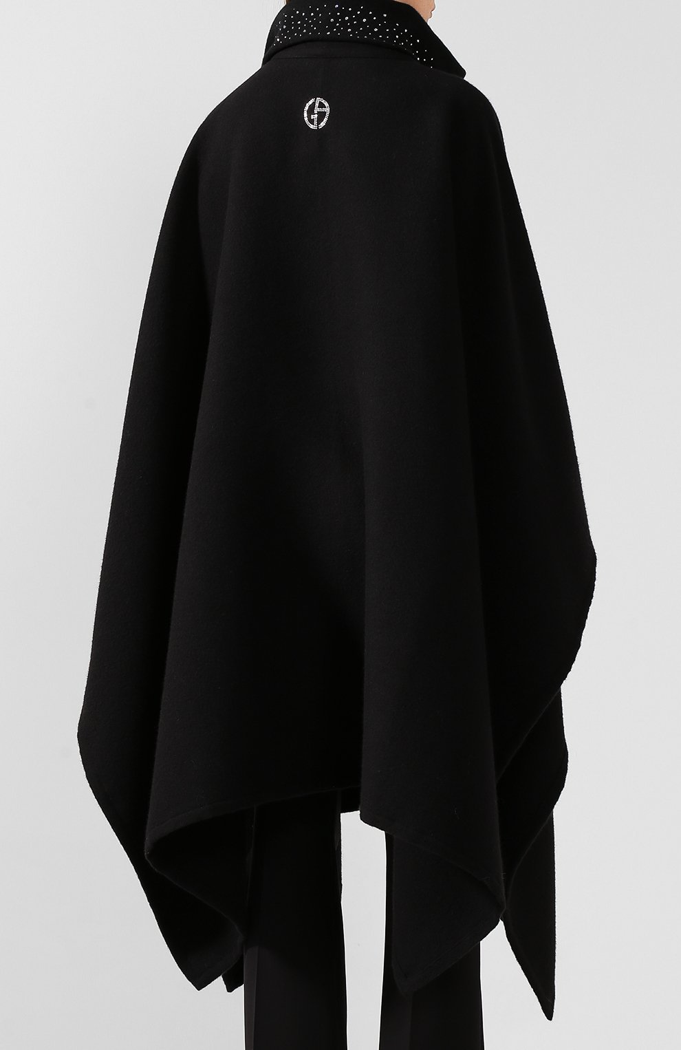 Накидка из смеси шерсти и шелка GIORGIO ARMANI, арт. 795645/9A592, фото 4