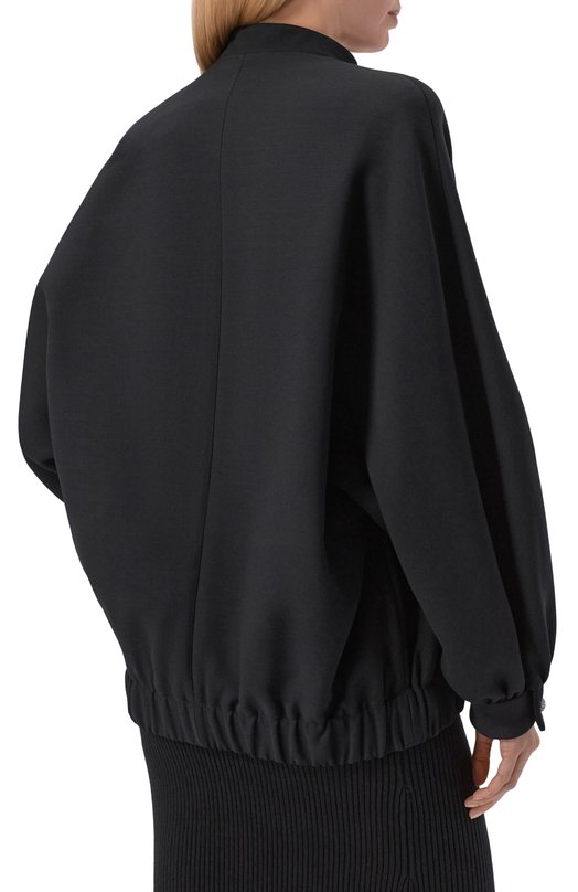 Шерстяной бомбер Alessandra Rich FABX4337/F4704 Чёрный  FABX4337/F4704 Фото 4