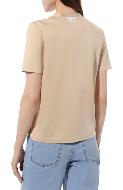 Хлопковая футболка KITON, арт. D53450H08051, фото 4