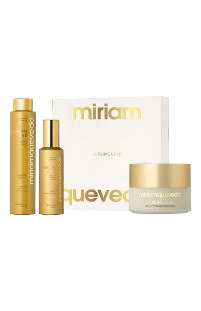 Подарочный набор для восстановления волос sublime gold (250+200+150ml) MIRIAMQUEVEDO, арт. 1110, фото 1