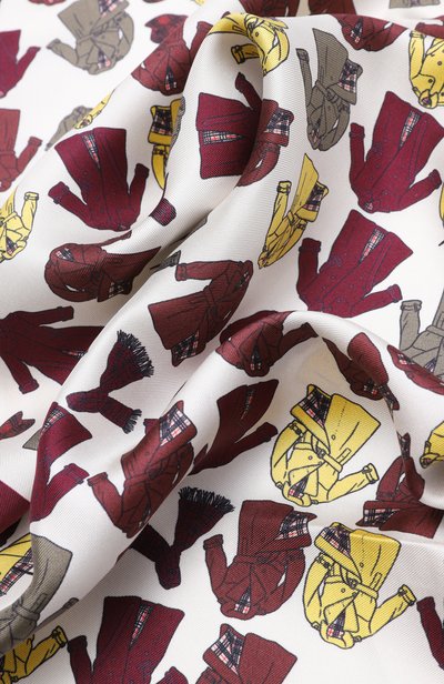 Шелковый платок BURBERRY кремового цвета по цене 59950 руб., арт. 8128647, фото 3 Шелковый платок BURBERRY, арт. 8128647, фото 3