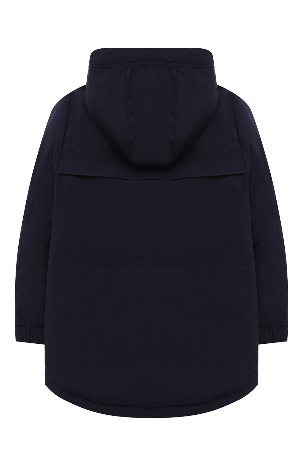 Пуховая парка MONCLER темно-синего цвета по цене 89950 руб., арт. F2-954-1C505-20-57843/8-10A, фото 2 Пуховая парка MONCLER, арт. F2-954-1C505-20-57843/8-10A, фото 2