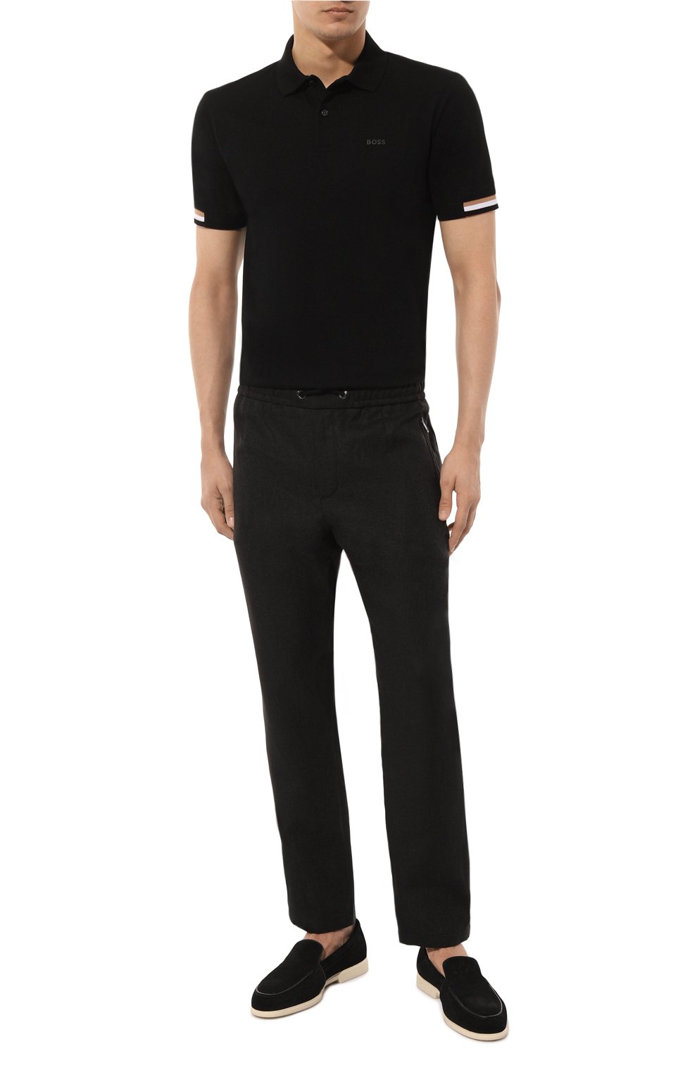 Хлопковое поло BOSS, арт. 50467113, фото 2