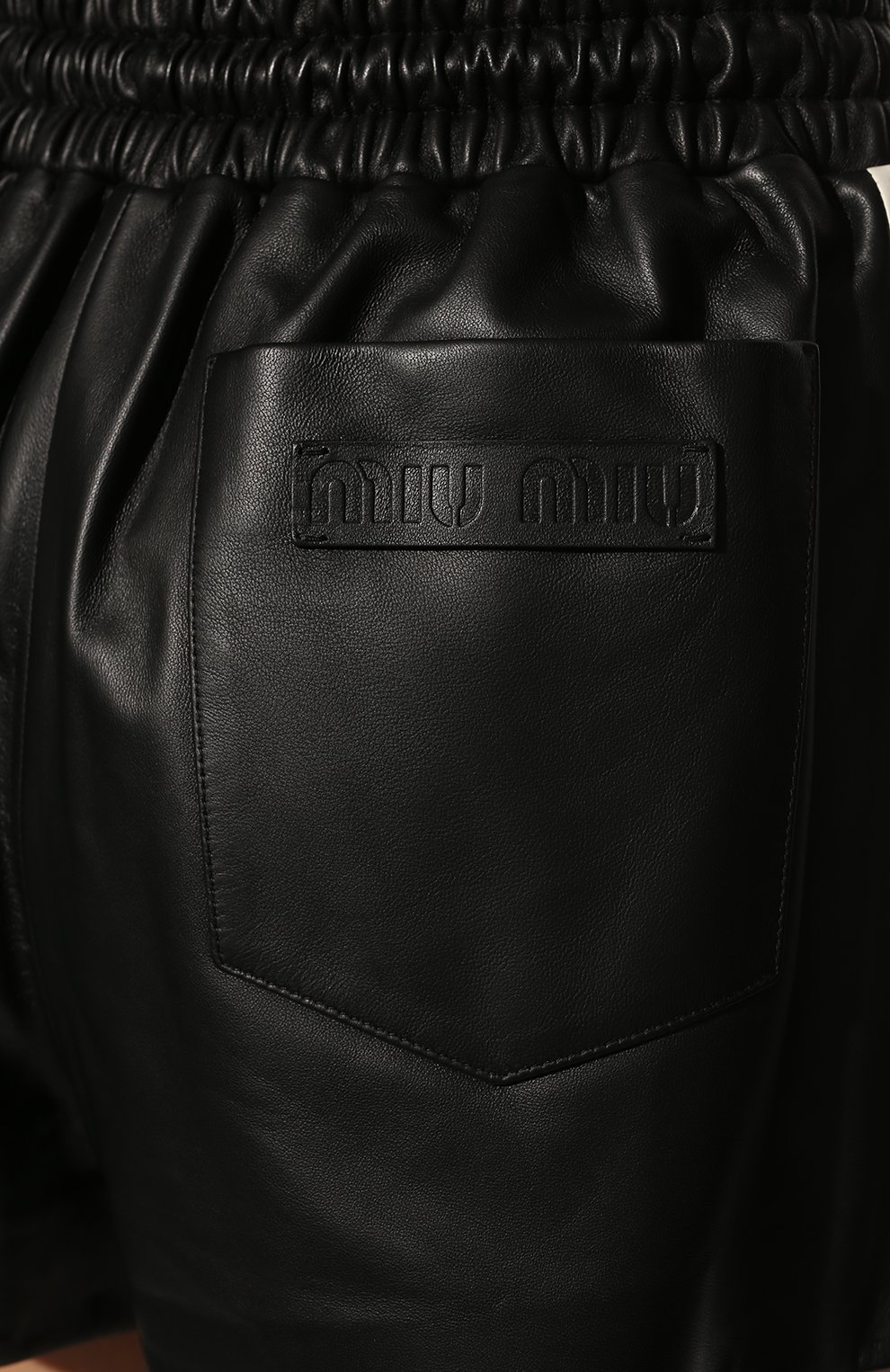 Кожаные шорты MIU MIU, арт. MPP331-FLY-F0002, фото 5