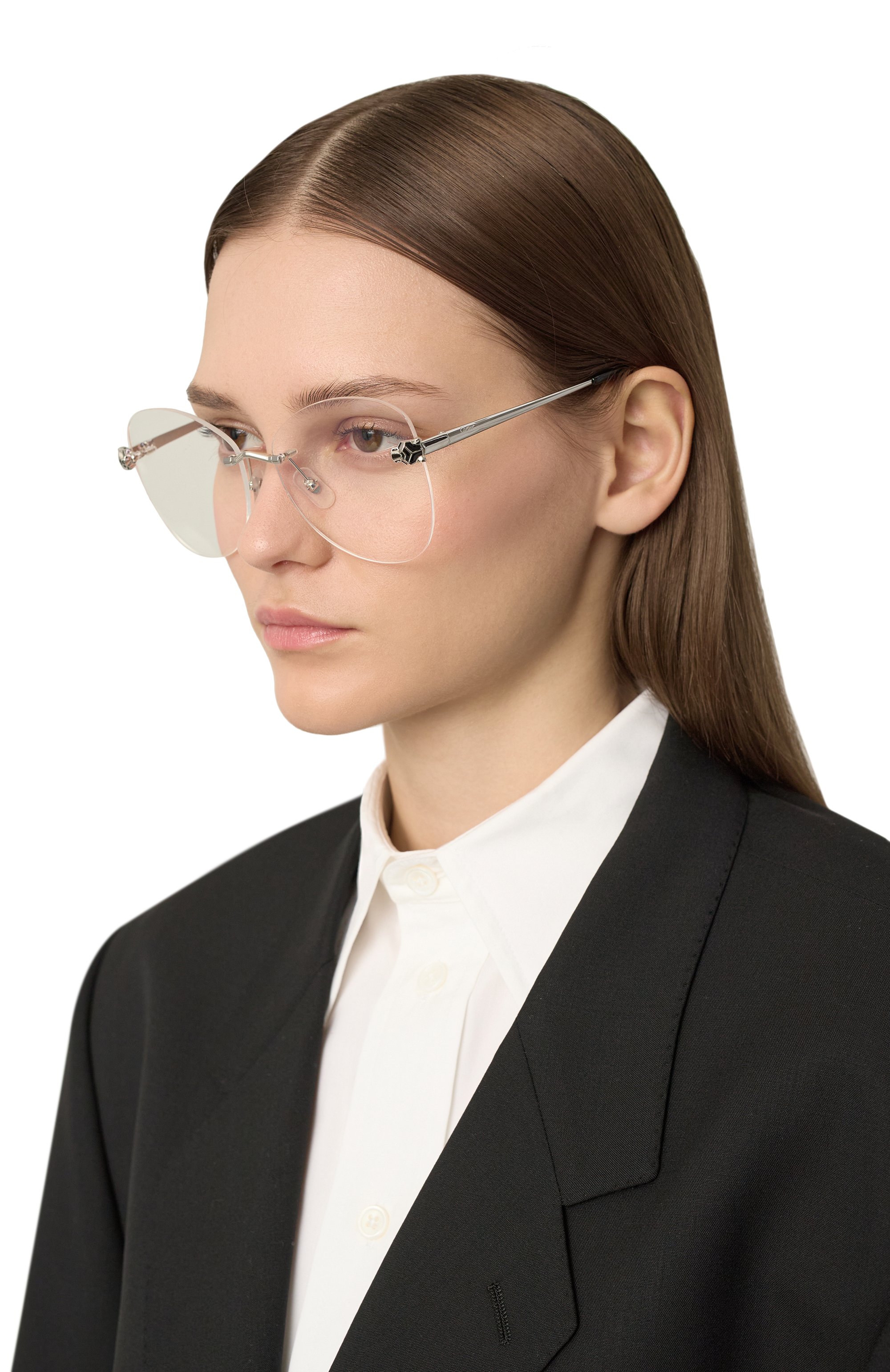 Оправа CARTIER серебряного цвета по цене 146000 руб., арт. CT0418 002, фото 2 Оправа CARTIER, арт. CT0418 002, фото 2