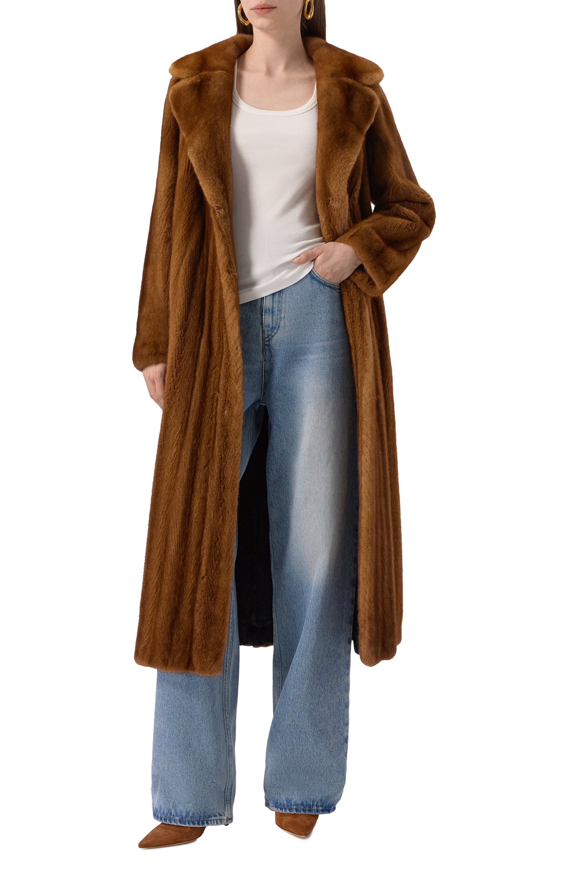 Шуба из меха норки GIULIA GURMAN, арт. J102G44, фото 2