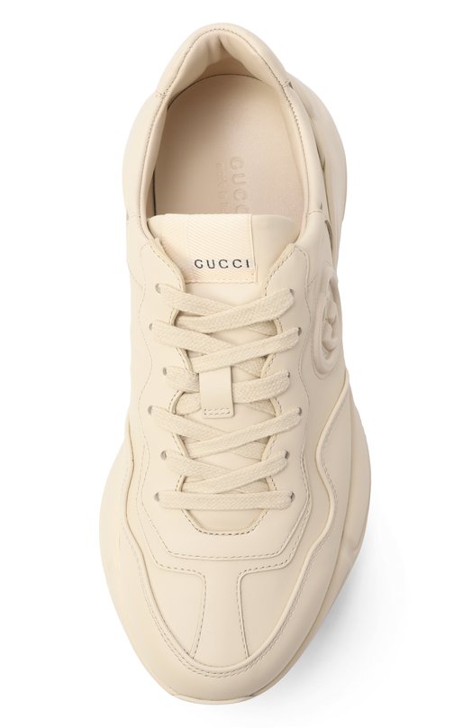 Кожаные кроссовки Rhyton Gucci 795782/0G2R0 Кремовый  795782/0G2R0 Фото 6