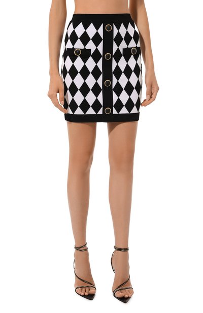 Юбка из вискозы BALMAIN, арт. DF1LB292/KG66, фото 3