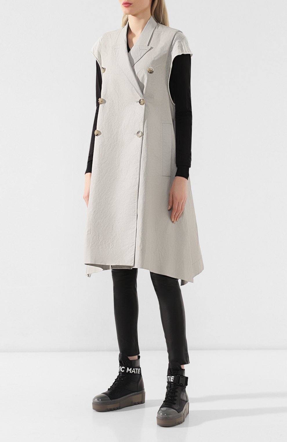 Пальто без рукавов RICK OWENS, арт. RP19S6944/CLW, фото 3