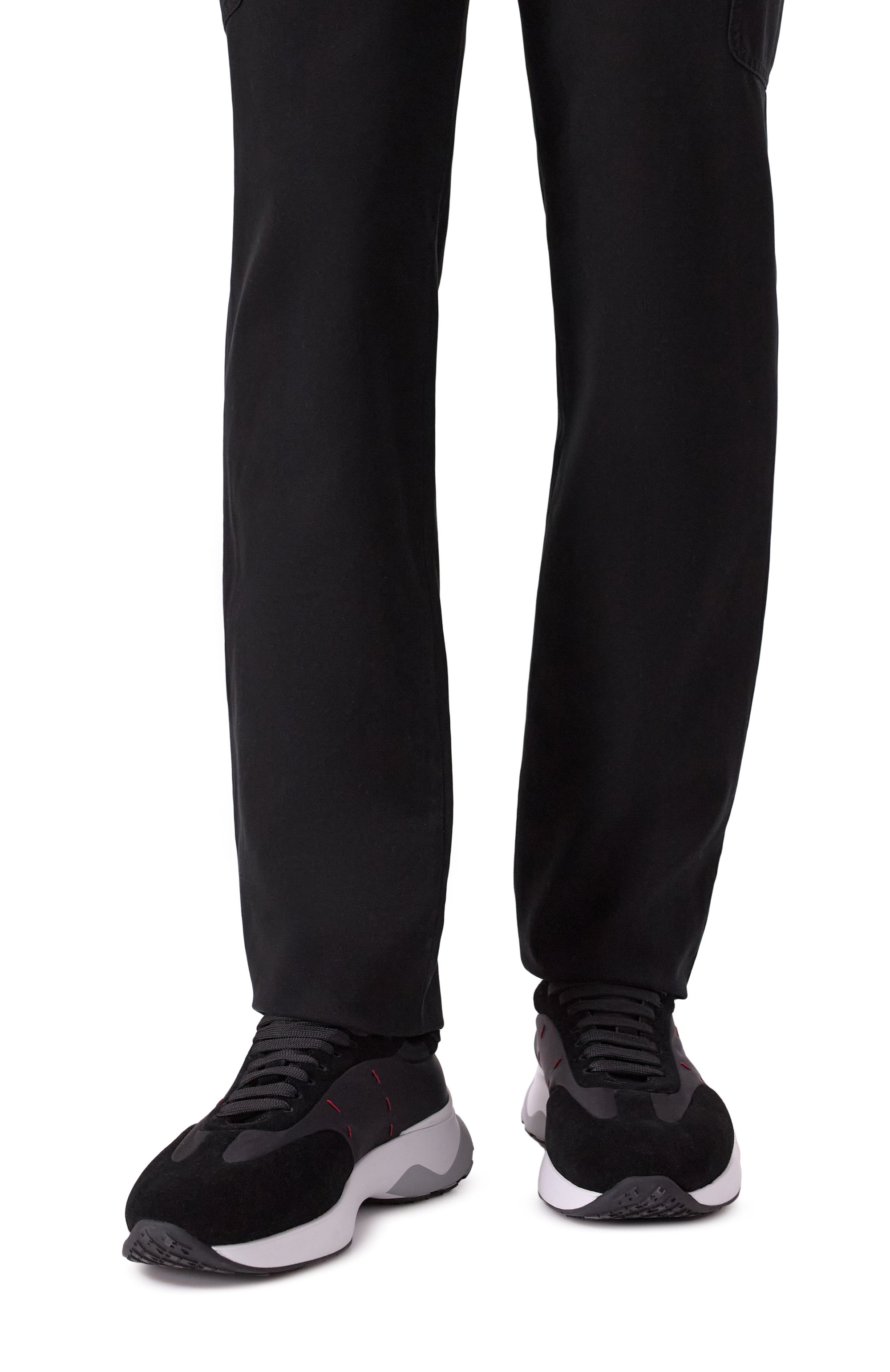 Комбинированные кроссовки KITON, арт. USSA374N0133302, фото 3