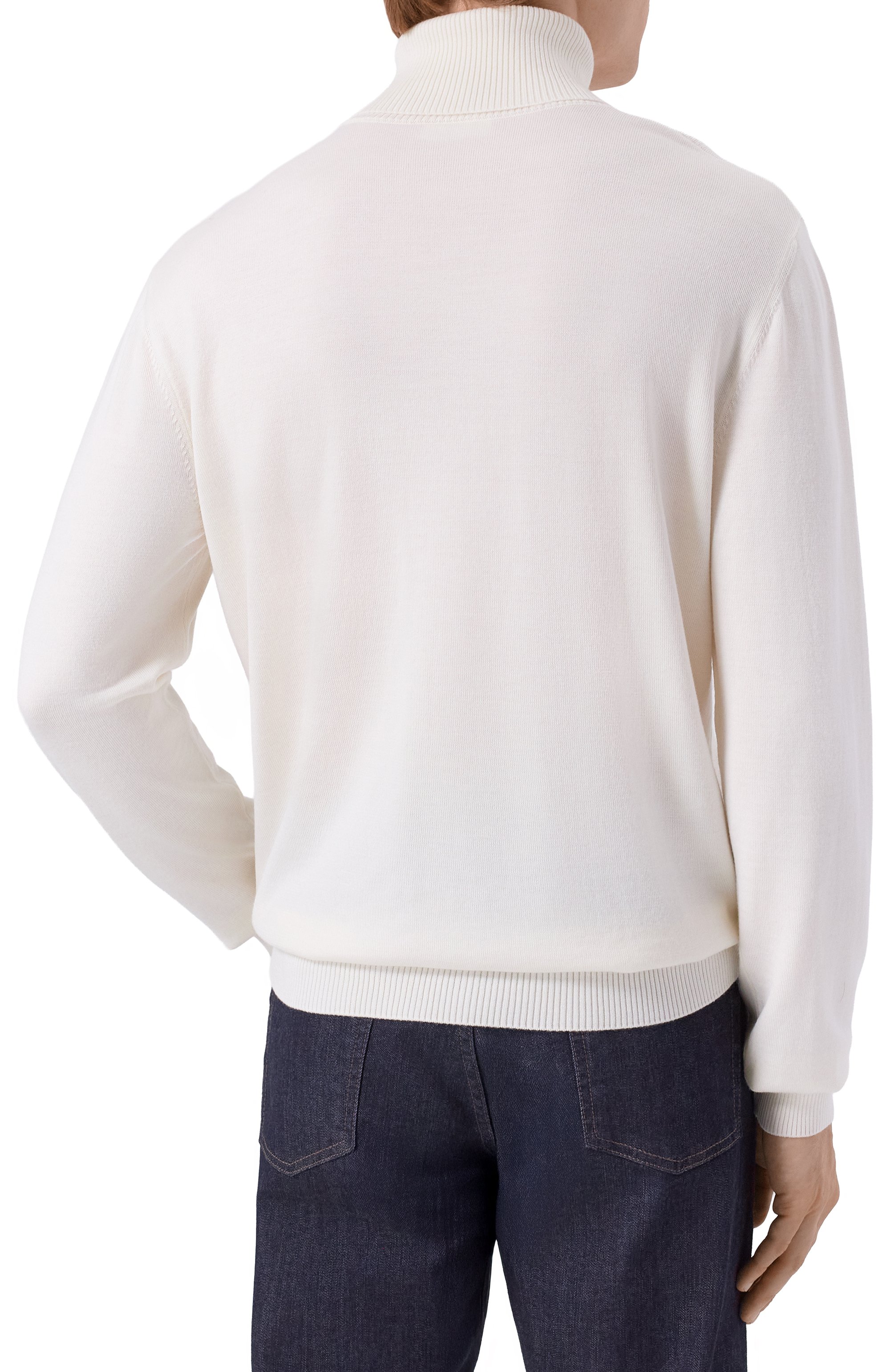 Водолазка из шерсти и шелка MVST белого цвета по цене 168000 руб., арт. M25.1MM.K013/K005, фото 4 Водолазка из шерсти и шелка MVST, арт. M25.1MM.K013/K005, фото 4