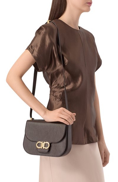 Сумка double gancini FERRAGAMO, арт. 219867/781036, фото 2