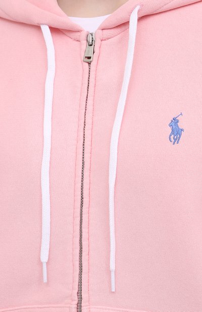 Хлопковая толстовка POLO RALPH LAUREN розового цвета по цене 19150 руб., арт. 211794396, фото 5 Хлопковая толстовка POLO RALPH LAUREN, арт. 211794396, фото 5