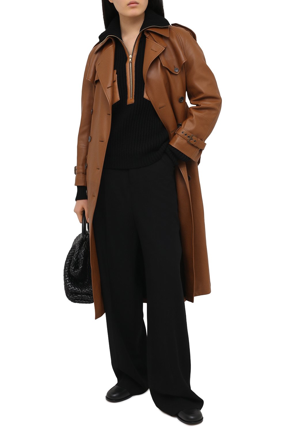 Кожаный плащ SAINT LAURENT, арт. 636949/Y50A2, фото 2