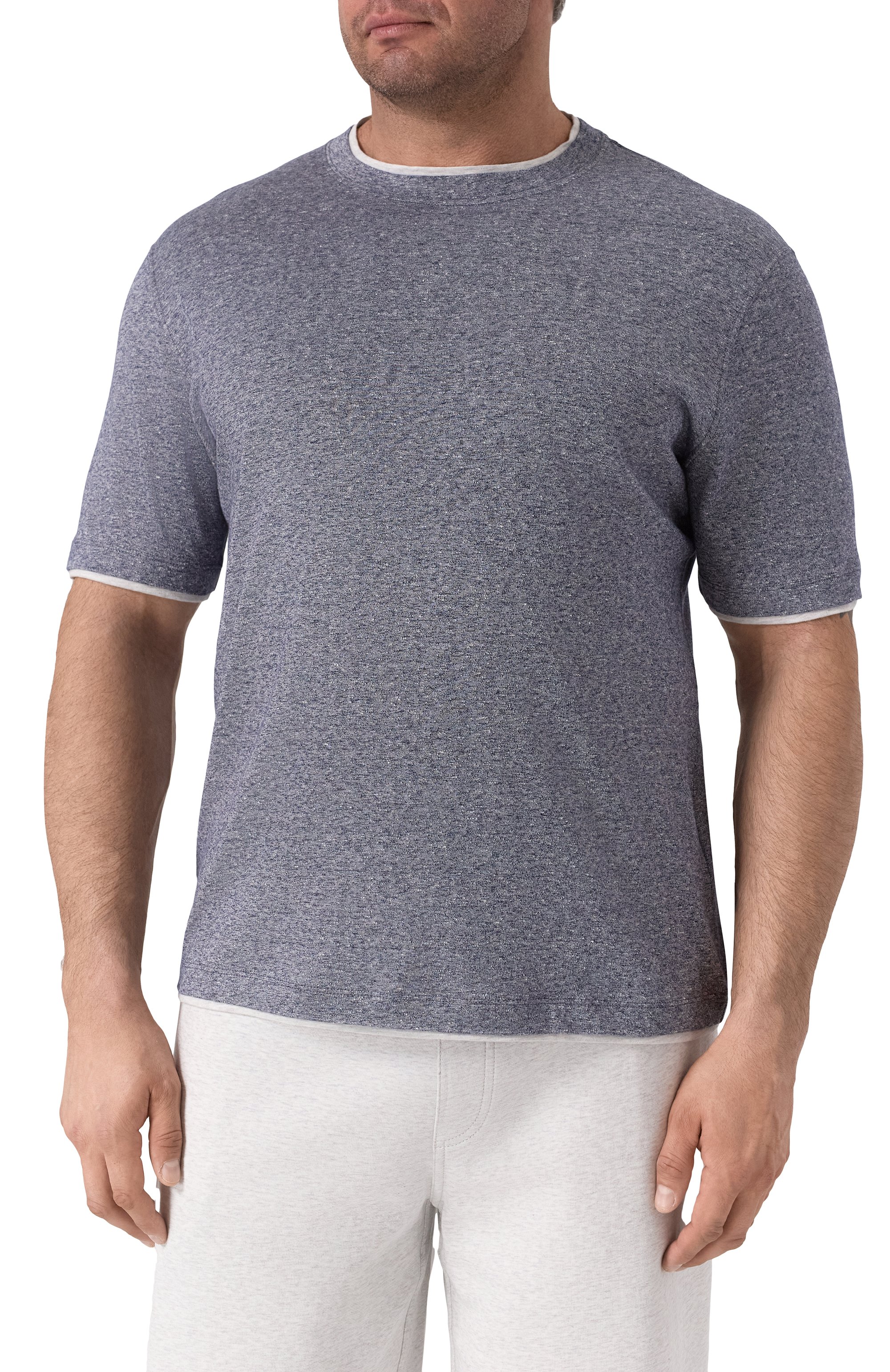 Футболка изо льна �и хлопка BRUNELLO CUCINELLI, арт. MW8357427, фото 3