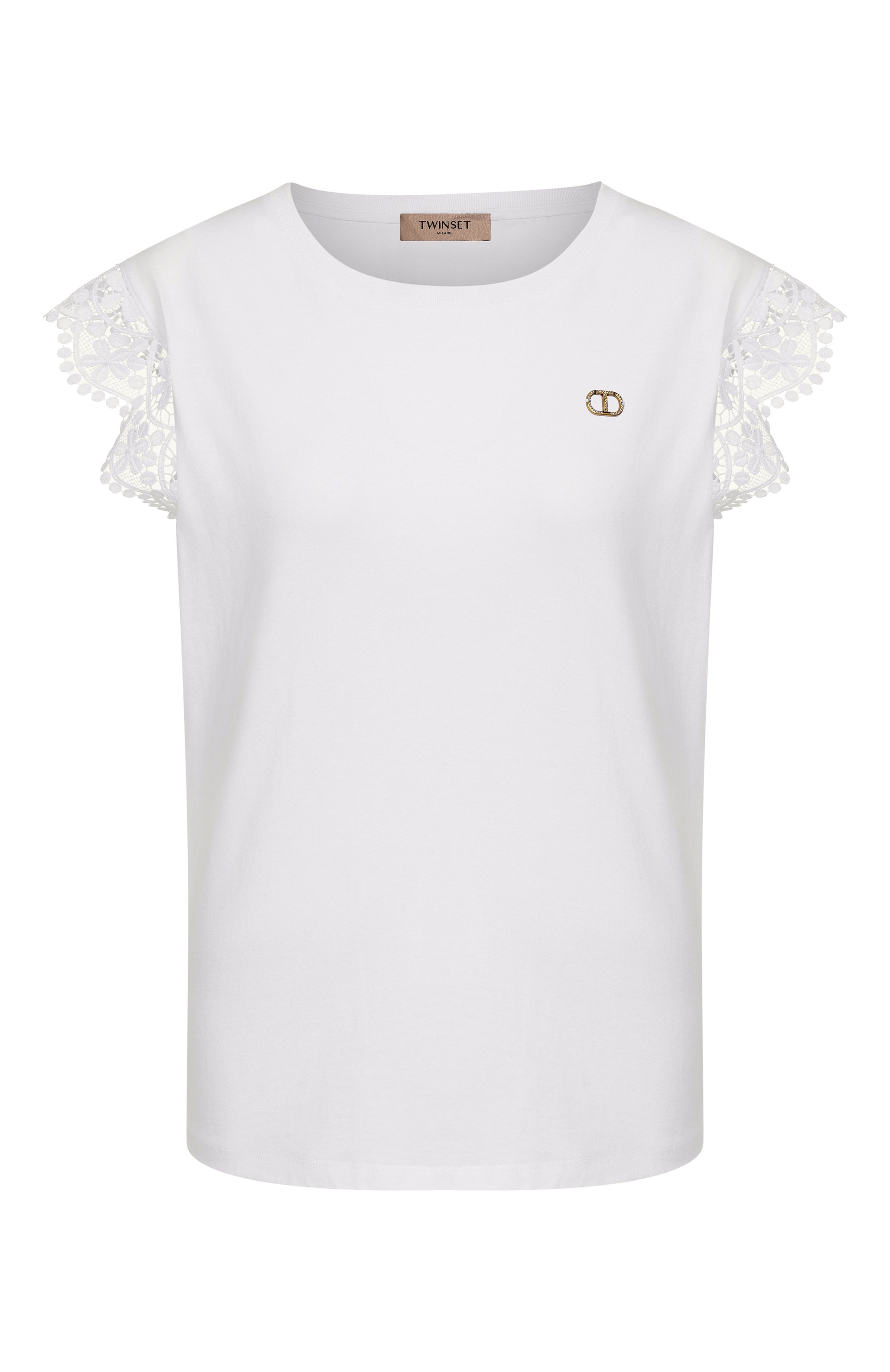 Хлопковая футболка TWINSET, арт. 251TT2411, фото 1