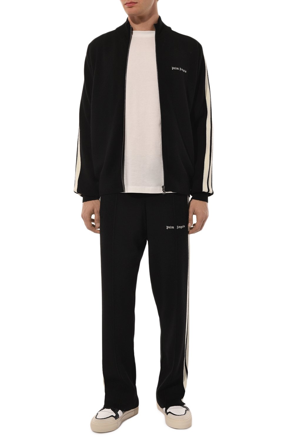 Брюки из шерсти и вискозы PALM ANGELS, арт. PMHG004F24KNI001, фото 2