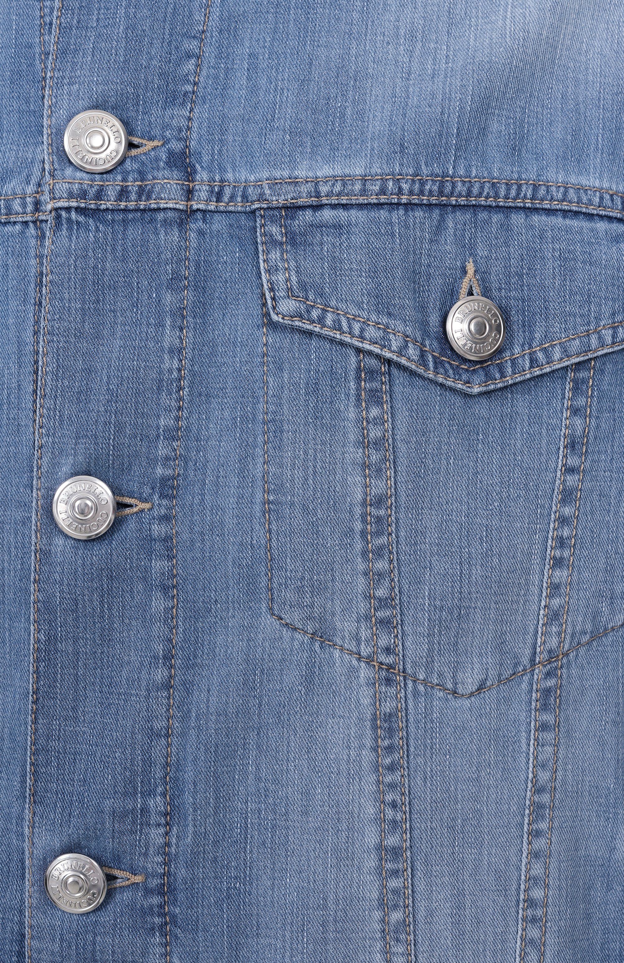 Джинсовая куртка BRUNELLO CUCINELLI, арт. ME6456909, фото 6