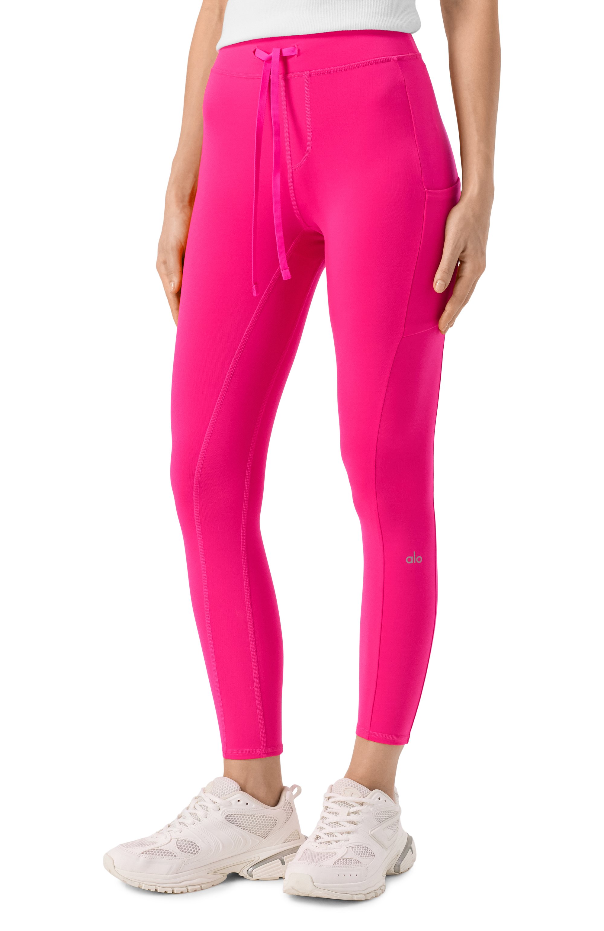 Легинсы ALO YOGA фуксия цвета по цене 16950 руб., арт. W5897R, фото 3 Легинсы ALO YOGA, арт. W5897R, фото 3