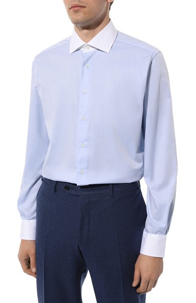 Хлопковая сорочка CORNELIANI, арт. 92P110-3811271, фото 4
