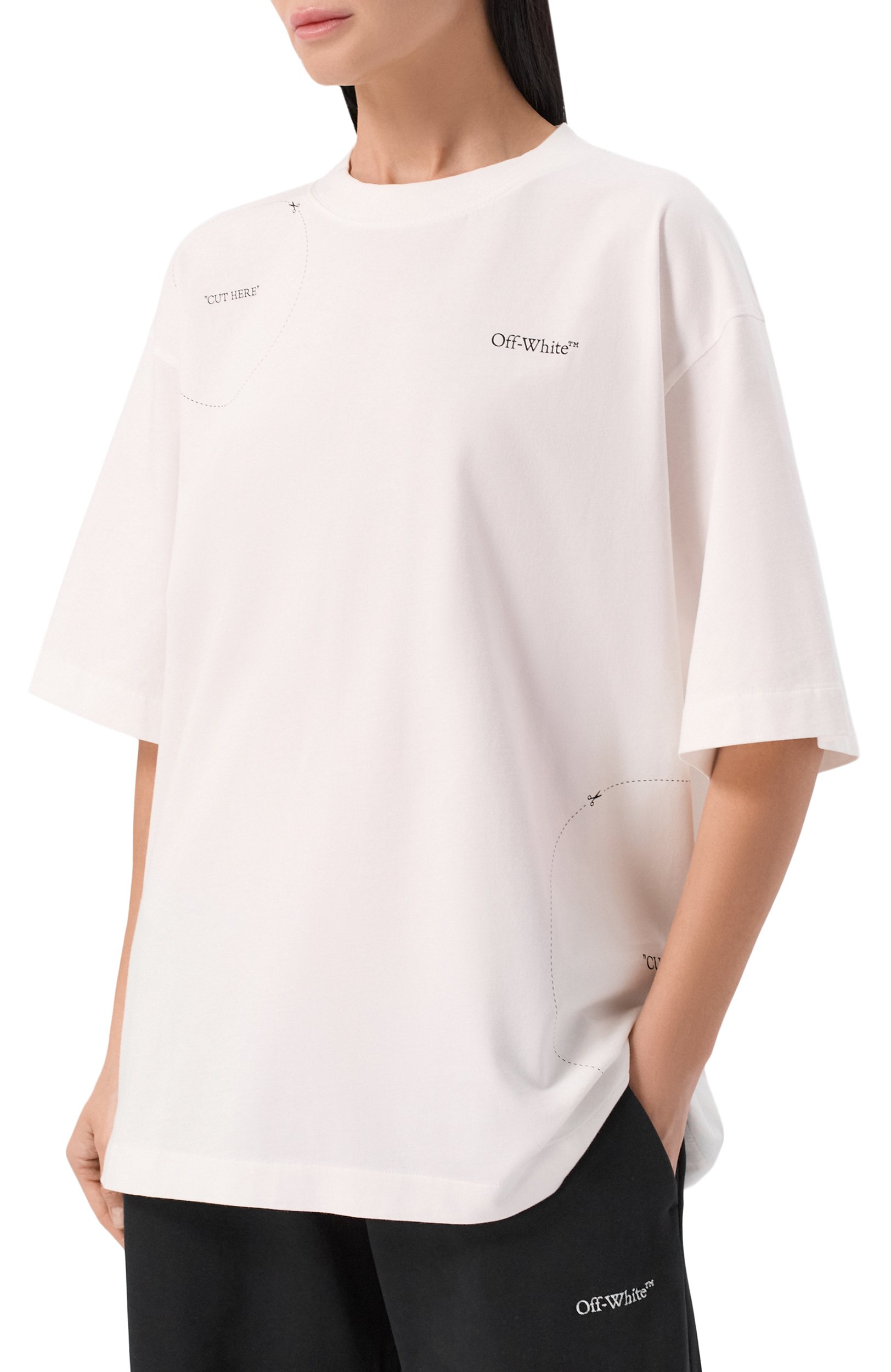 Хлопковая футболка OFF-WHITE, арт. 2FA00438T, фото 3