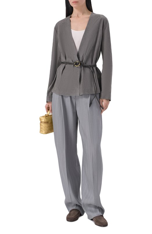 Замшевый жакет Giorgio Armani GW003155/AF24751 Серый  GW003155/AF24751 Фото 2