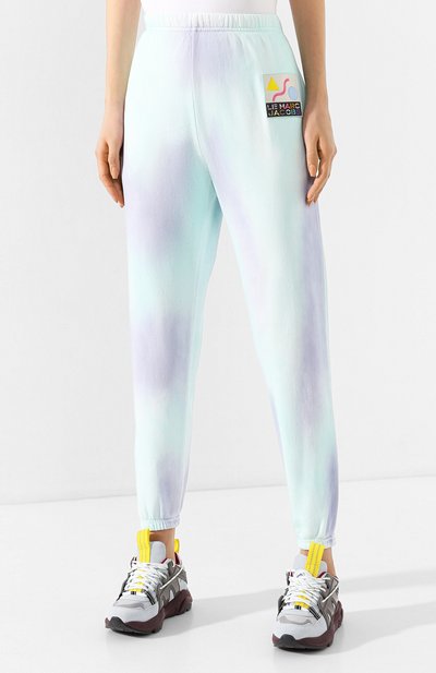 Хлопковые джоггеры MARC JACOBS (THE) голубого цвета по цене 23850 руб., арт. C4003091, фото 3 Хлопковые джоггеры MARC JACOBS (THE), арт. C4003091, фото 3