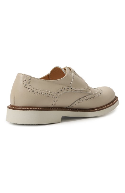 Кожаные дерби Montelpare Tradition Бежевый, фото 3