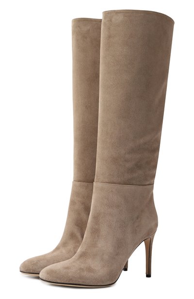 Замшевые сапоги SERGIO ROSSI бежевого цвета по цене 93300 руб., арт. A70370/MCRM13, фото 1 Замшевые сапоги SERGIO ROSSI, арт. A70370/MCRM13, фото 1