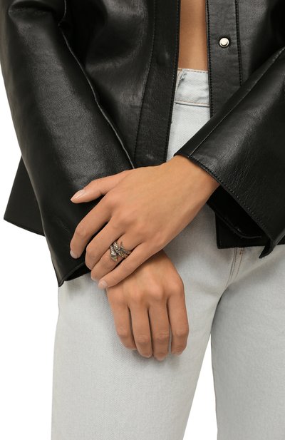 Кольцо two rounds snake QUEENSBEE золотого цвета по цене 36300 руб., арт. 102007, фото 2 Кольцо two rounds snake QUEENSBEE, арт. 102007, фото 2