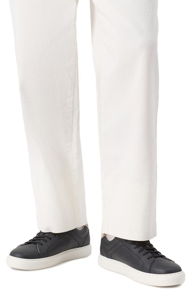 Кожаные кеды BRUNELLO CUCINELLI, арт. MZUASB2042, фото 3