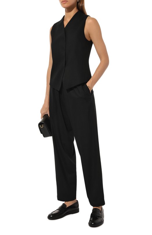 Брюки из шерсти и кашемира Giorgio Armani GW000227/TE10537 Чёрный  GW000227/TE10537 Фото 2