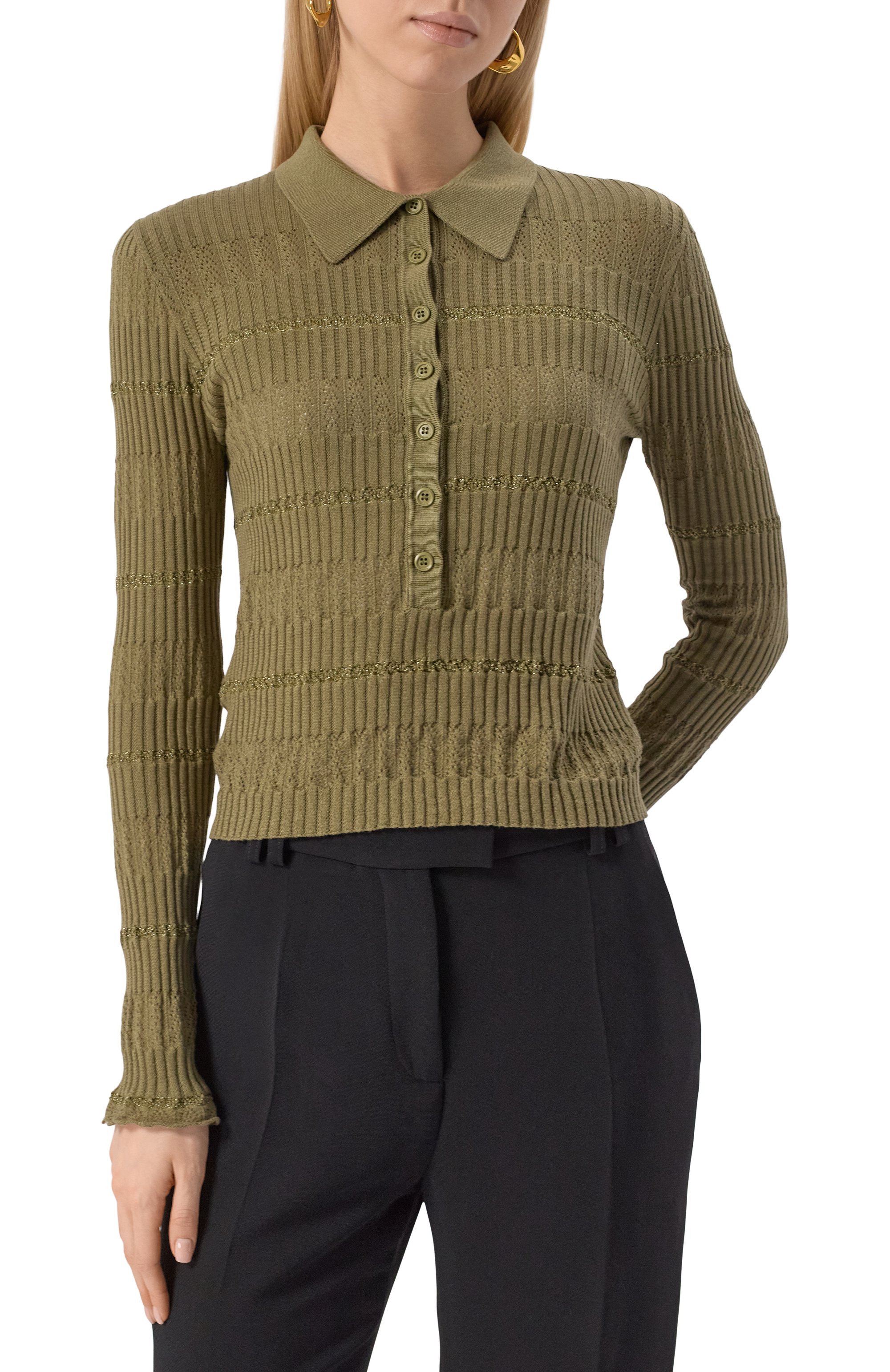 Пуловер из хлопка и шелка PINKO, арт. 104737/A2FC, фото 3