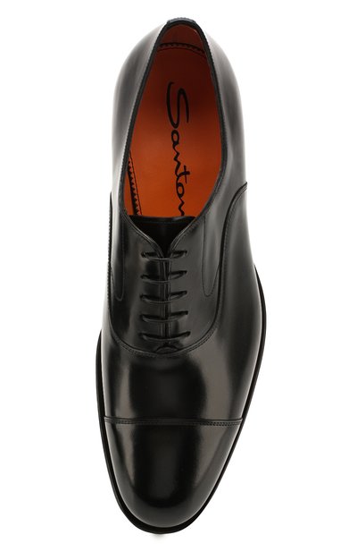 Кожаные оксфорды SANTONI, арт. MCPH17016RB2I0BRN01, фото 5