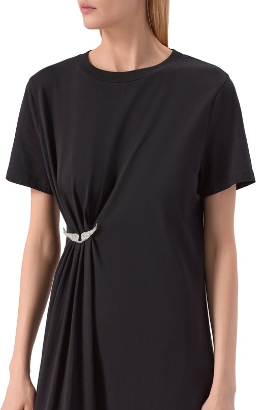 Хлопковое платье Zadig and Voltaire JWDR01133 Чёрный  JWDR01133 Фото 4