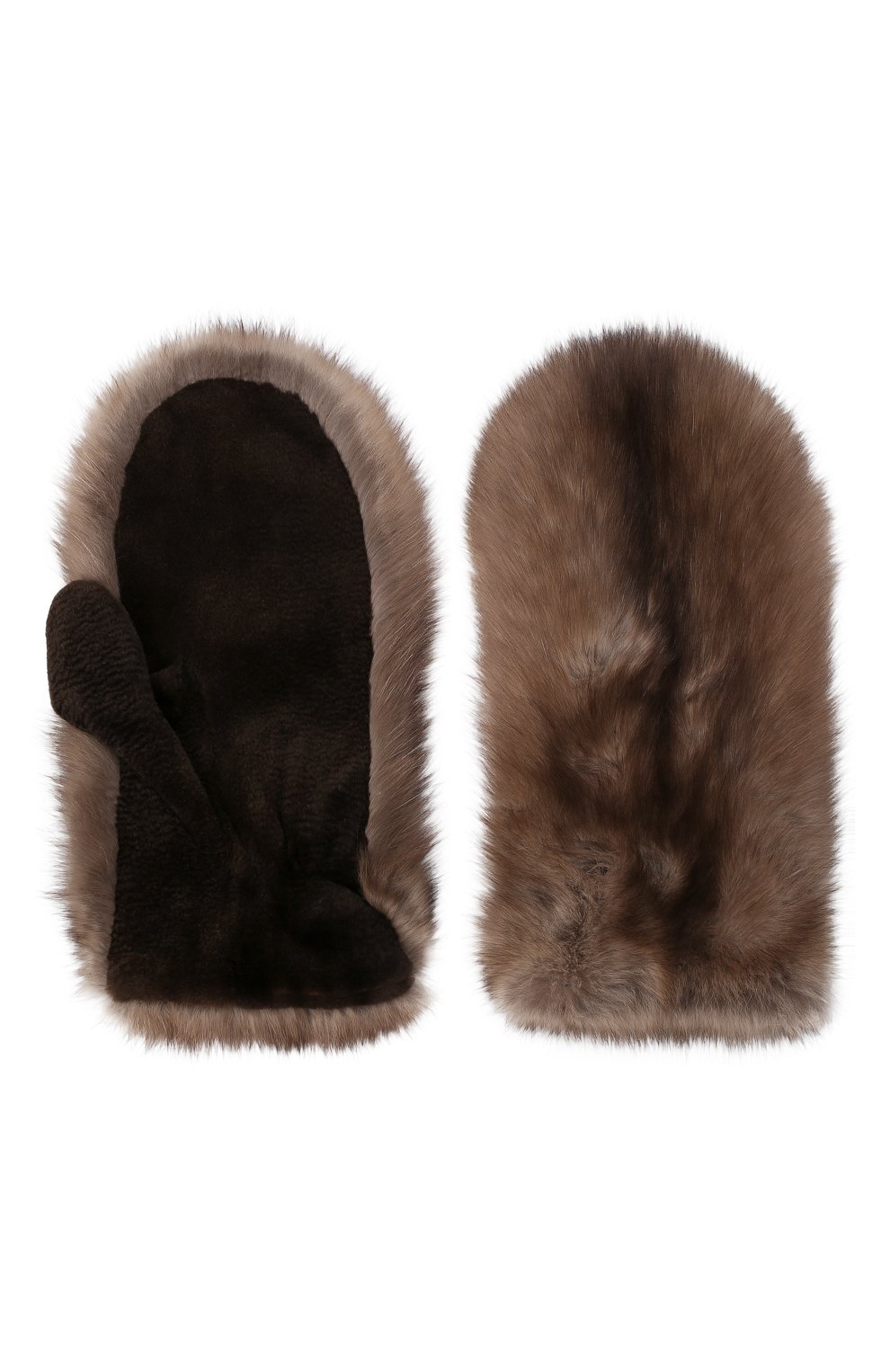 Варежки из меха норки и соболя VICTORIA KUSENKOVA, арт. 173610205102, фото 2