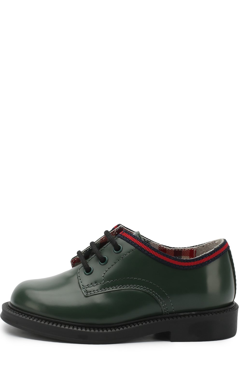 Кожаные дерби с контрастной отделкой GUCCI, арт. 477537/D7310, фото 2