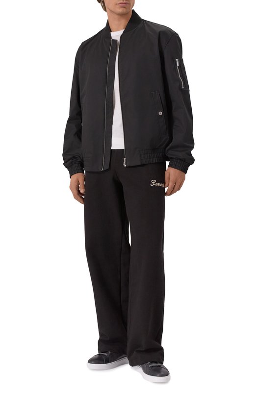 Хлопковые брюки Laneus F5LAMAFP319 Чёрный  F5LAMAFP319 Фото 2