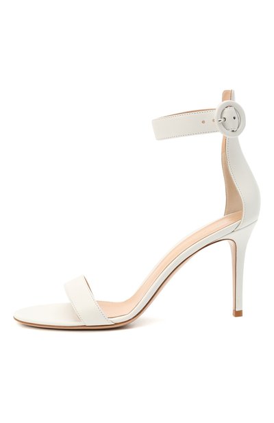 Кожаные босоножки portofino 85 GIANVITO ROSSI белого цвета по цене 99500 руб., арт. G60953.85RIC.NAPBIAN, фото 4 Кожаные босоножки portofino 85 GIANVITO ROSSI, арт. G60953.85RIC.NAPBIAN, фото 4