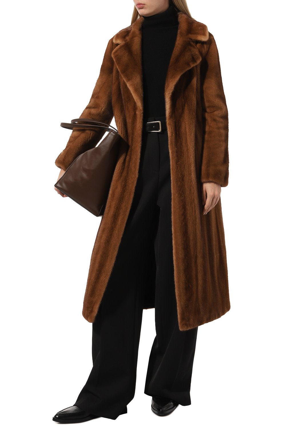 Шуба из меха норки GIULIA GURMAN, арт. J10242125B9G, фото 2