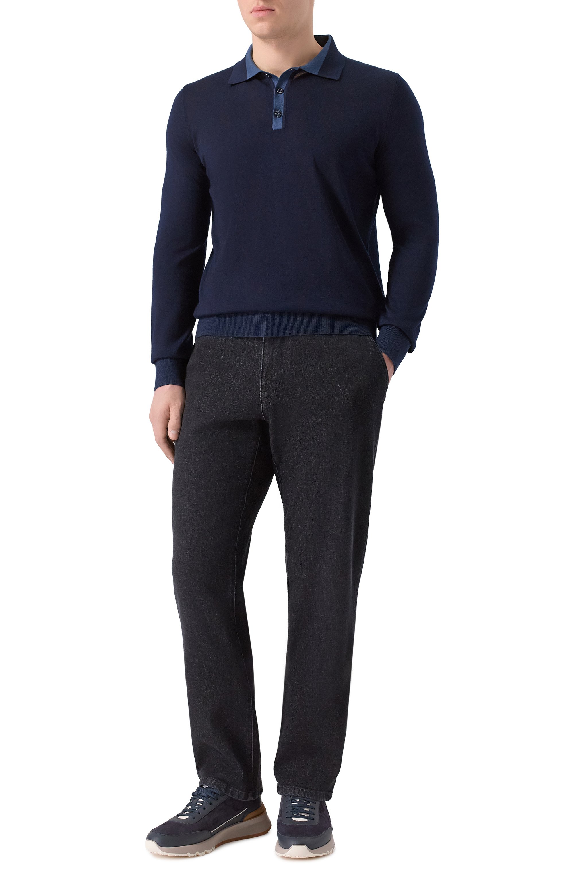 Поло из кашемира и шелка ZILLI, арт. KBP001M0342VMIC03, фото 2