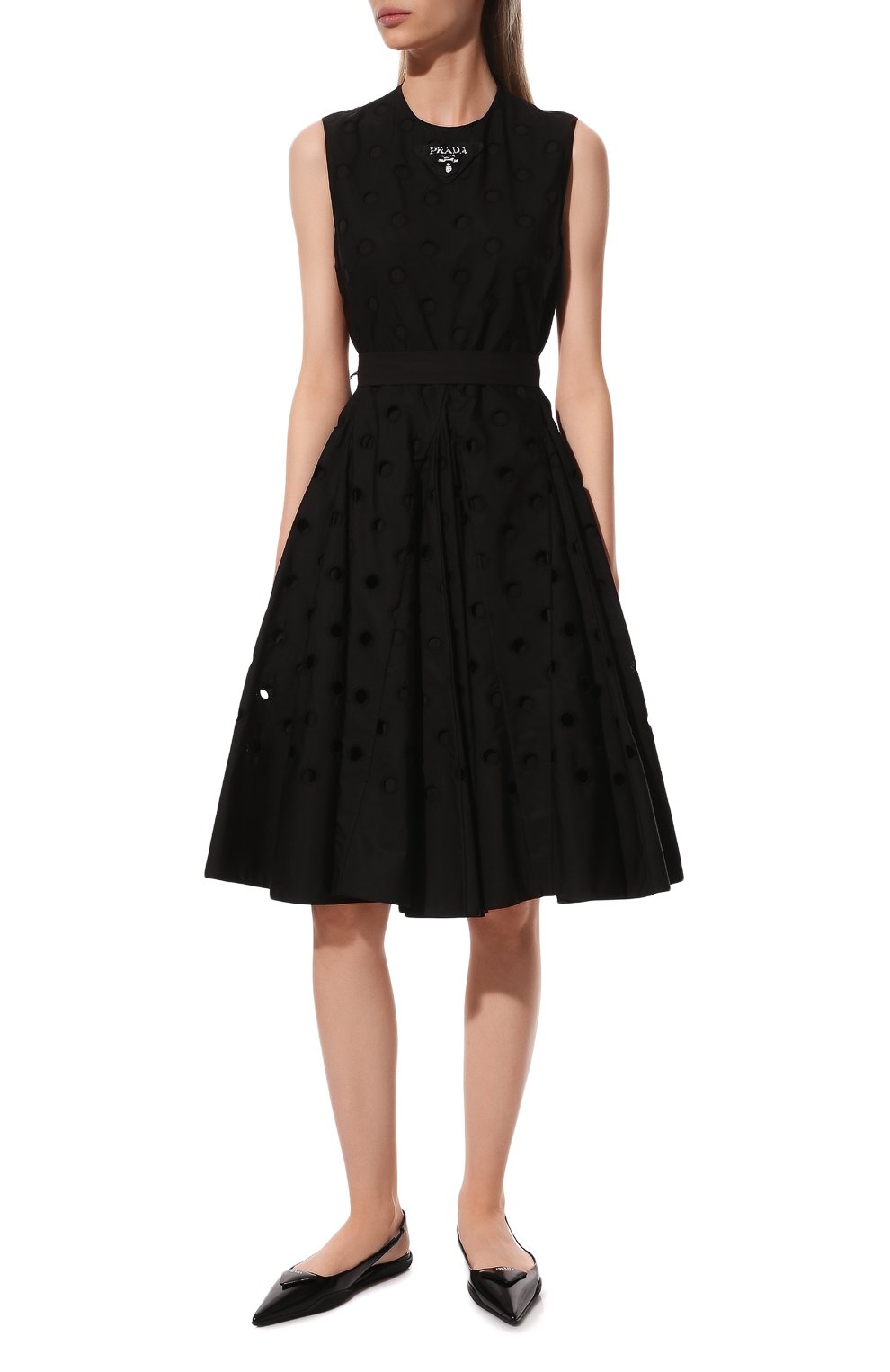 Хлопковое платье PRADA, арт. P3E25R-1Y1E-F0002-211, фото 3