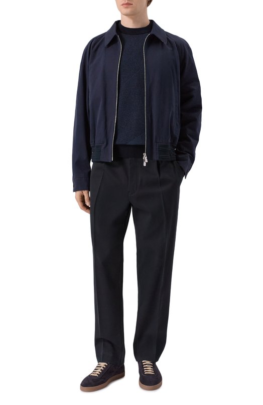 Кашемировый джемпер Loro Piana FAL2125 Синий  FAL2125 Фото 2