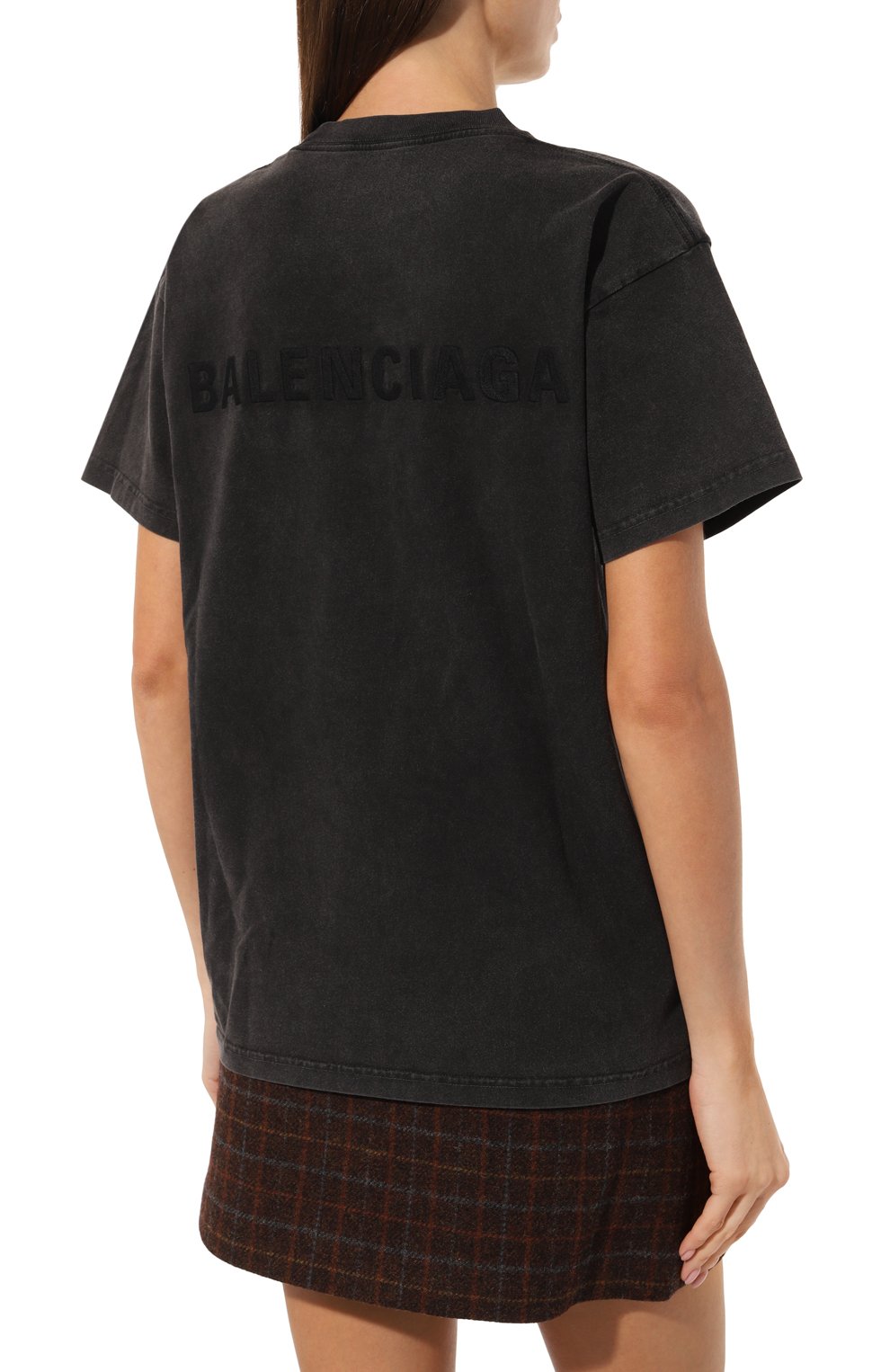 Хлопковая футболка BALENCIAGA, арт. 612965 TLVB9, фото 4