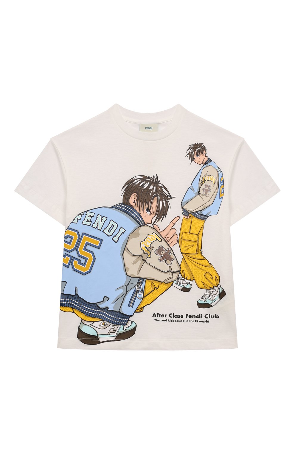 Хлопковая футболка FENDI, арт. JMI445/7AJ, фото 1