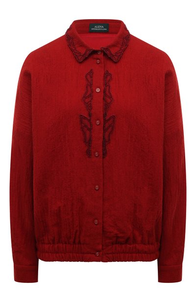 Женская блузка из шерсти и хлопка AKHMADULLINA, арт. 1225.2BL618/WC209