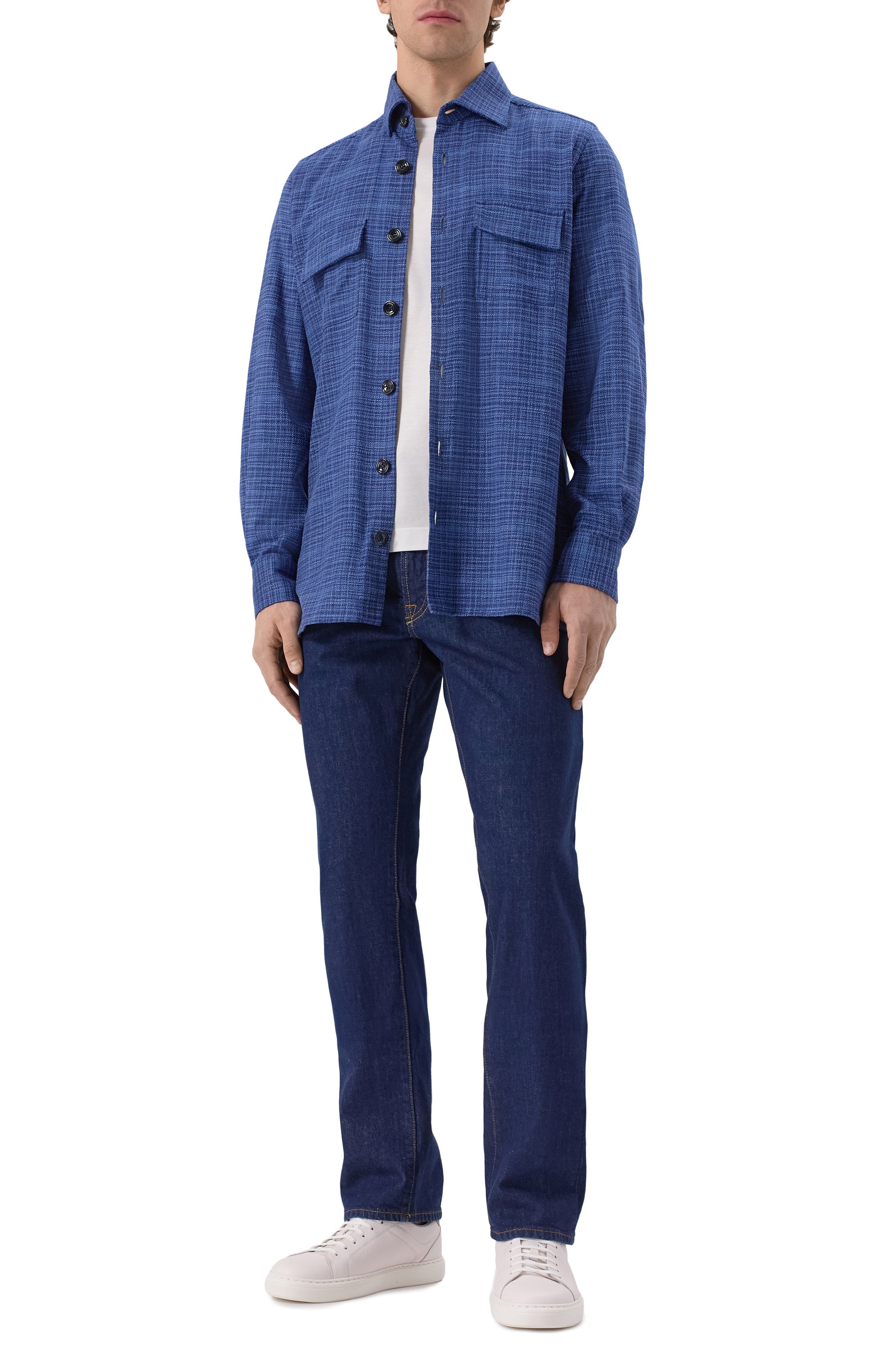 Рубашка из шерсти и шелка KITON, арт. UMC016K0617E14, фото 2