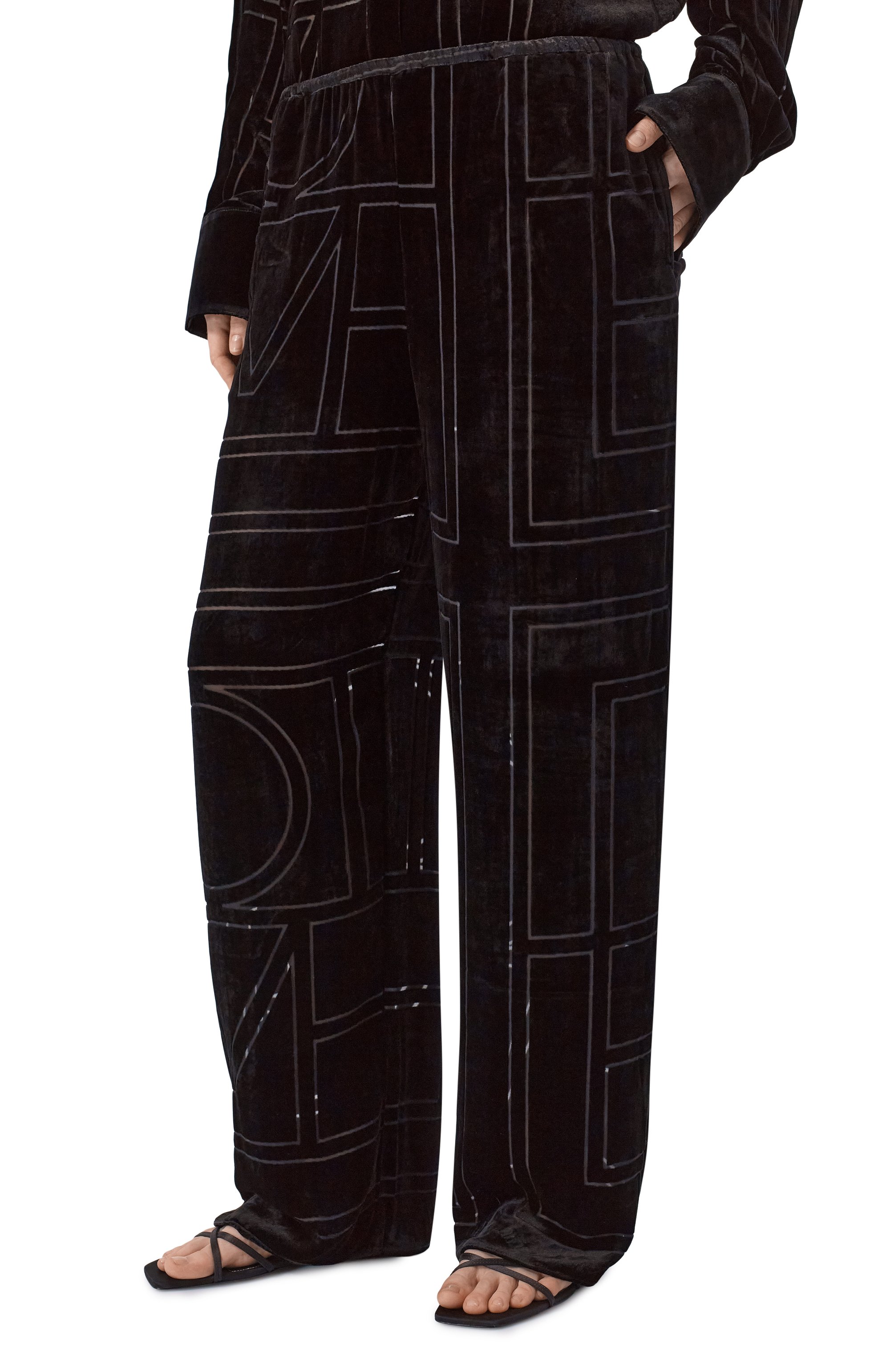 Бархатные брюки TOTEME, арт. 261-WRB1092-FB0548, фото 3